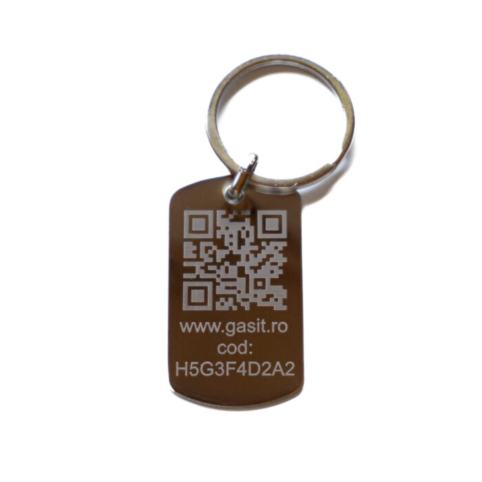 AdoTag Army 50x28mm Inox - imagine 5