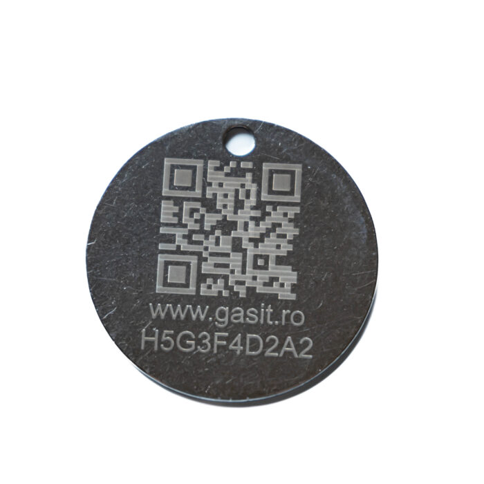 AdoTag Inox Rotund 40mm