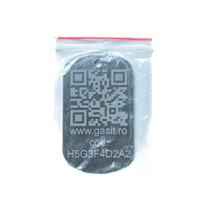 AdoTag Army 50x28mm Aluminiu - imagine 2