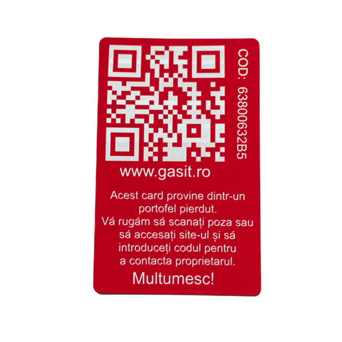 AdoTag Card portofel - rosu