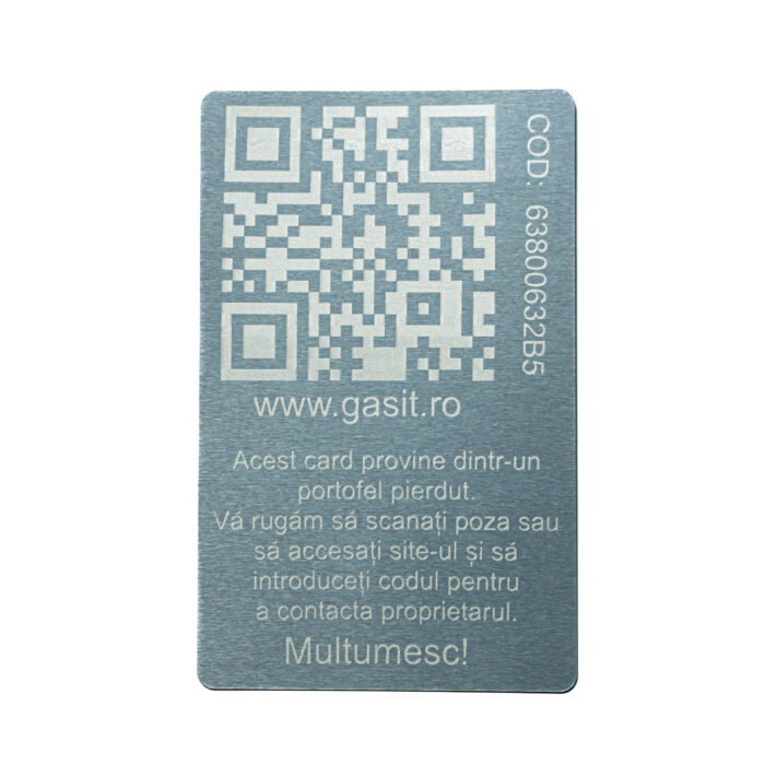 AdoTag Card portofel - argintiu