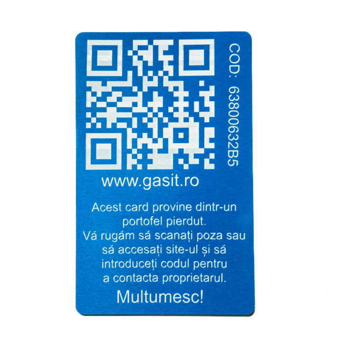 AdoTag Card portofel - albastru