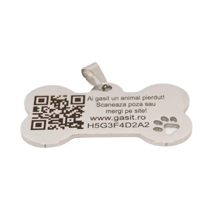 AdoTag Pet - bone inox - imagine 3